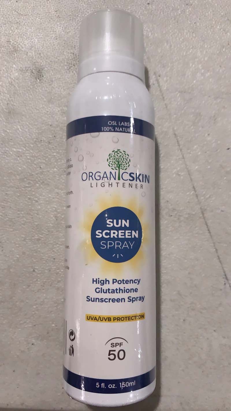 High Potency Organic Glutathione Collagen Sunscreen Spray
