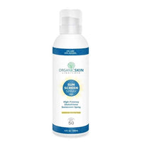 Organic Skin Lightener sunscreen spray with natural ingredients, brightening and protecting skin for an even tone.